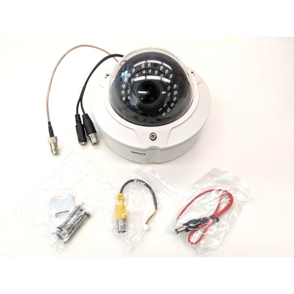 アツミ電気 防犯カメラ一式 中古品 2T カメラ2台 モニター付き