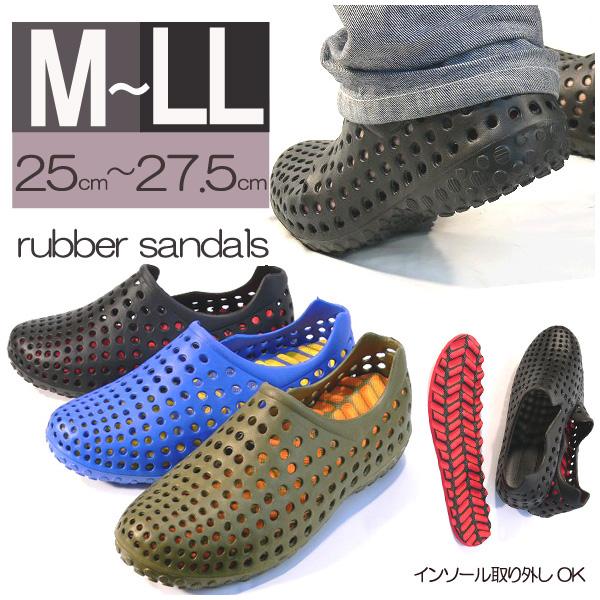 サンダル メンズ パンチングラバーサンダル クロックス好きさんに 1008 ブティック イタリコ 通販 Yahoo ショッピング