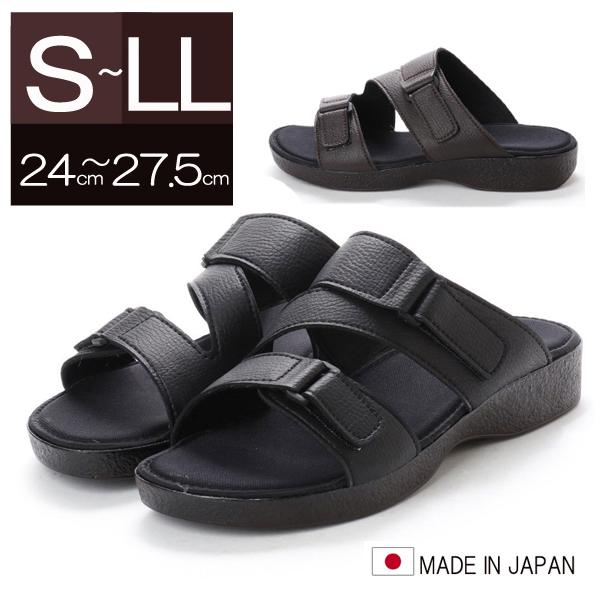 サンダル メンズ 日本製 接触冷感 オフィス マジックテープ スリッポン 会社用に メンズサンダル 全国送料無料 753it02 ブティック イタリコ 通販 Yahoo ショッピング