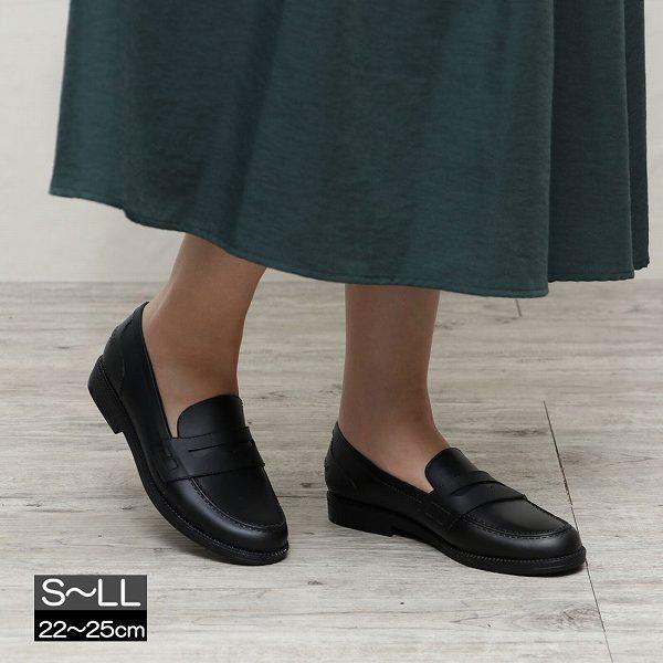 レインローファー 雨の日 学生 通勤 通学 レインシューズ レディース 雨靴 ブラック 全国送料無料 Rm0it45 ブティック イタリコ 通販 Yahoo ショッピング