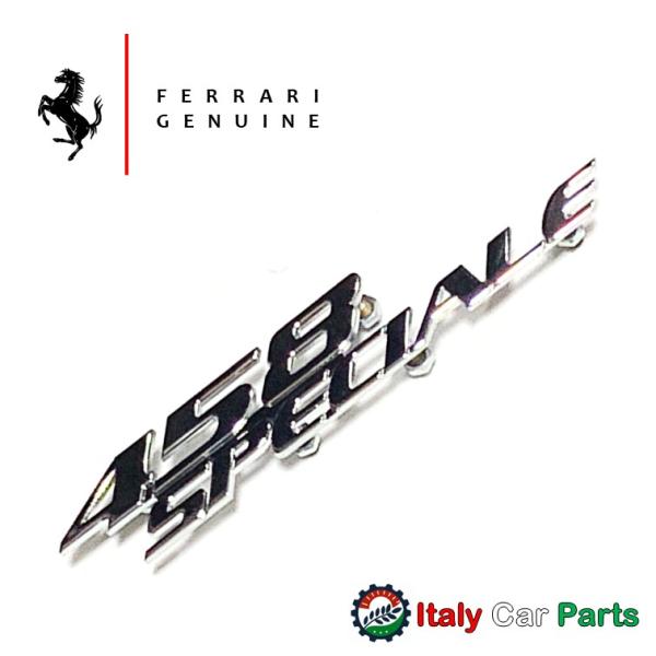 458 スペチアーレ ダッシュボードエンブレム フェラーリ純正 新品 speciale