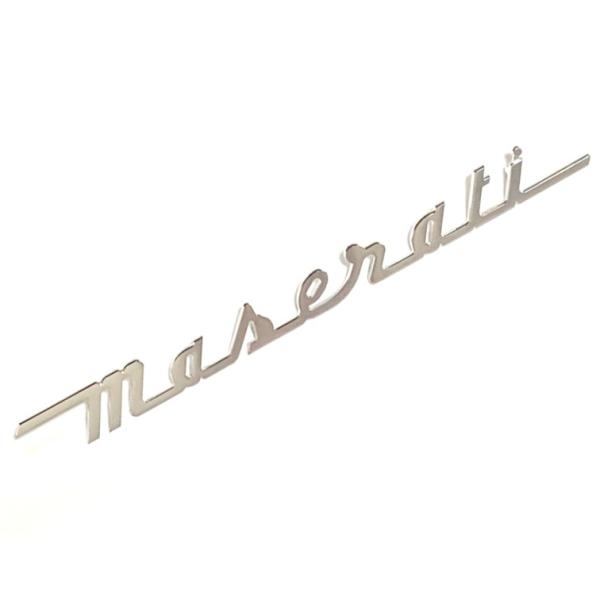 リア エンブレム トランクリッド用 マセラティ純正 メタルエンブレム 4200 クーペ スパイダー グランスポーツ トロフェオ MC12