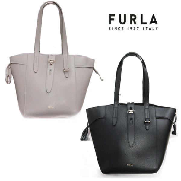 FURLA トートバッグ ✣ブラック Brandol / FURLA フルラ トートバッグ NET レザー ミディアム
