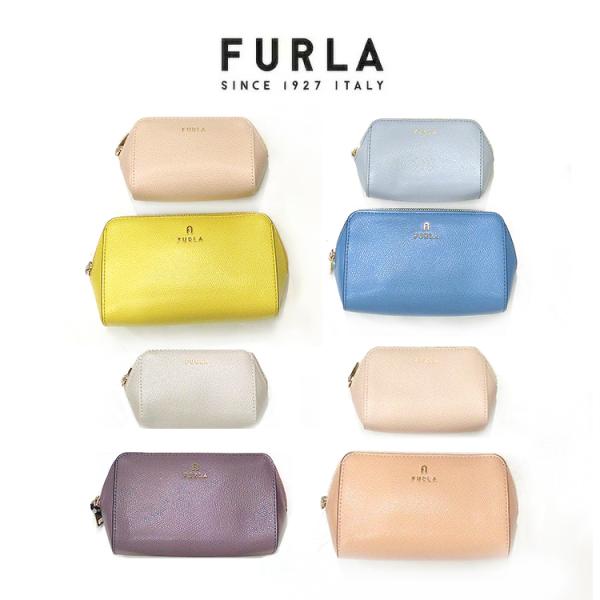 Furla Camelia コスメティックケース 正規品 新品未使用 FURLA（フルラ） プレゼント ポーチ 化粧ポーチ 2個セット(大小