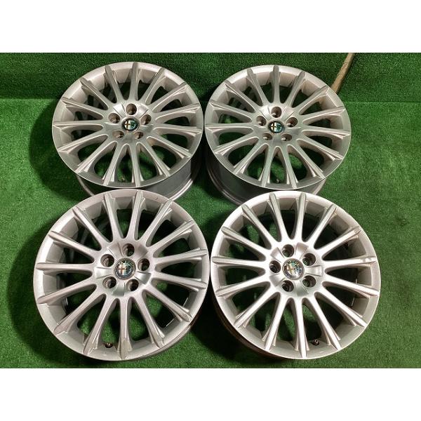 アルファロメオ 147 18×8 オフセット+35 pcd98 アルファロメオ（ALFA ROMEO） 147 純正 16インチアルミホイール 6.5J