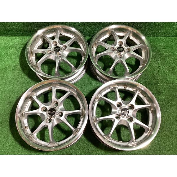 ナザック アクシア 15インチアルミホイール 5J ＋45 4H PCD100 4
