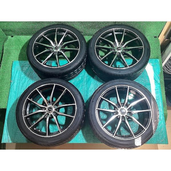 ホットスタッフ 18x7.5JJ +55 5H PCD114.3 ラウフェン 225/45ZR18 24年
