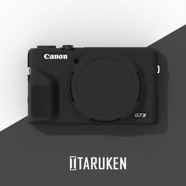 美品Canon キャノン PowerShot G7X ブラック保護ケース付き キャノン Canon Powershot G7X Mark III カメラ ケース シリコン
