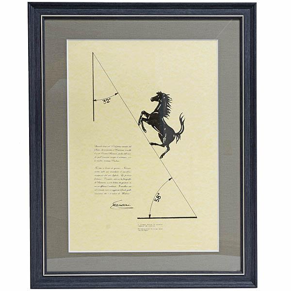 Ferrari（フェラーリ） フェラーリ額装Cavallino仕様書 13511