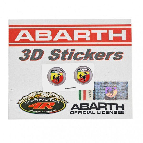 アバルト（ABARTH） アバルト純正3Dエンブレムステッカー(ラウンド