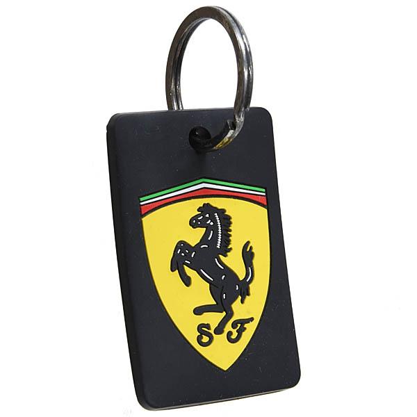 Ferrariフェラーリ　キーホルダー Ferrari フェラーリ純正 レザーベースキーリング(レッド) 2083