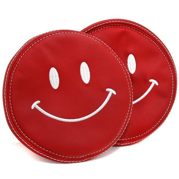 フィアット 500用ケミカルレザーヘッドレストカバー Smile レッド イタリア自動車雑貨店ショッピング 通販 Yahoo ショッピング