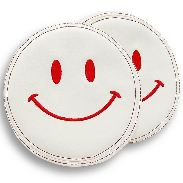 フィアット 500用ケミカルレザーヘッドレストカバー Smile アイボリー イタリア自動車雑貨店ショッピング 通販 Yahoo ショッピング