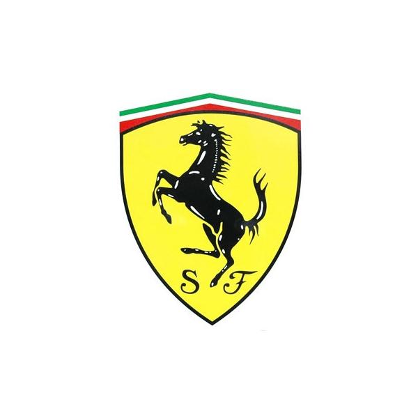 フェラーリエンブレム！レアなフェラーリ Ferrari フェラーリ純正 SFフェンダーエンブレム左右セット