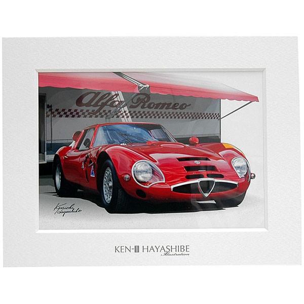 アルファロメオ（ALFA ROMEO） TZ2イラストレーション by 林部研一