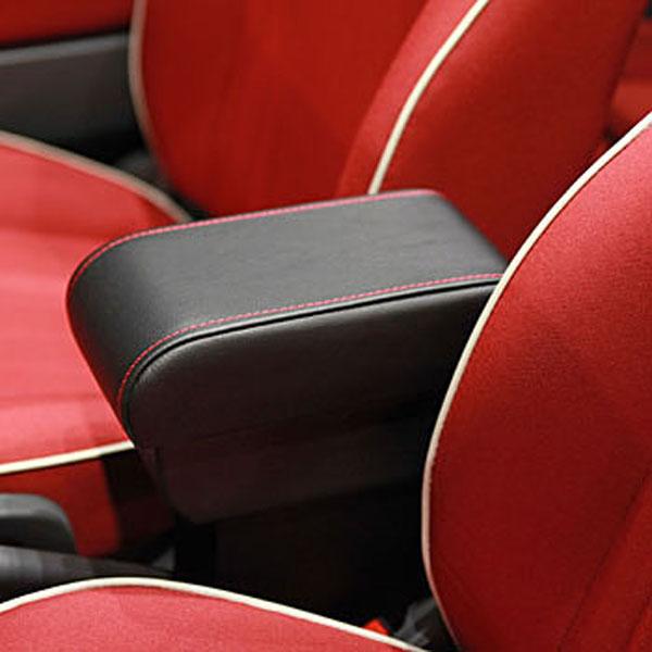 ABARTH アルカンターラレザー アームレスト(ブラック×ブラックステッチ