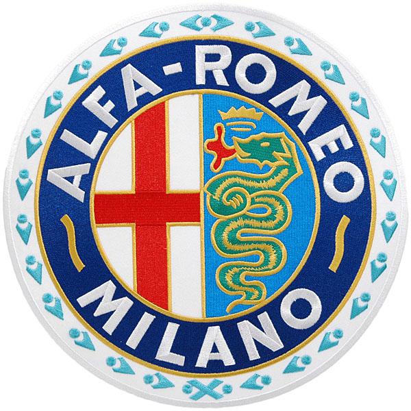 アルファロメオ（ALFA ROMEO） MILANOエンブレムワッペン-月桂冠タイプ