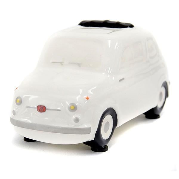 A27 【イタリア物】　フィアット　Fiat ５００　貯金箱　イタリア入手 FIAT フィアット初代500貯金箱(Small/ホワイト) 18720
