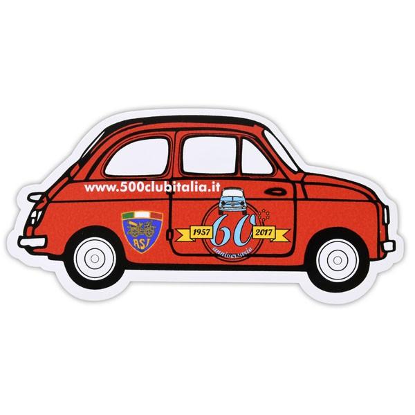 フィアット 500 60周年メモリアルステッカー By Fiat 500 Club Italia 452 イタリア自動車雑貨店ショッピング 通販 Yahoo ショッピング