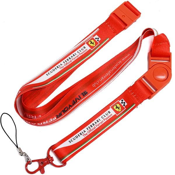 Ferrari（フェラーリ） Scuderia Ferrari CLUB 2017用ネックストラップ