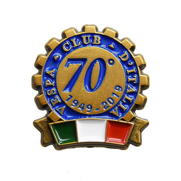 ベスパ Vespa Club ITALIA 70周年ピンバッジ 22060 : イタリア自動車