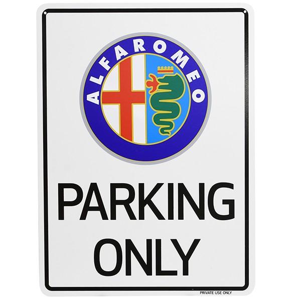 アルファロメオサインボード-Parking Only-(Oldエンブレム)　22933
