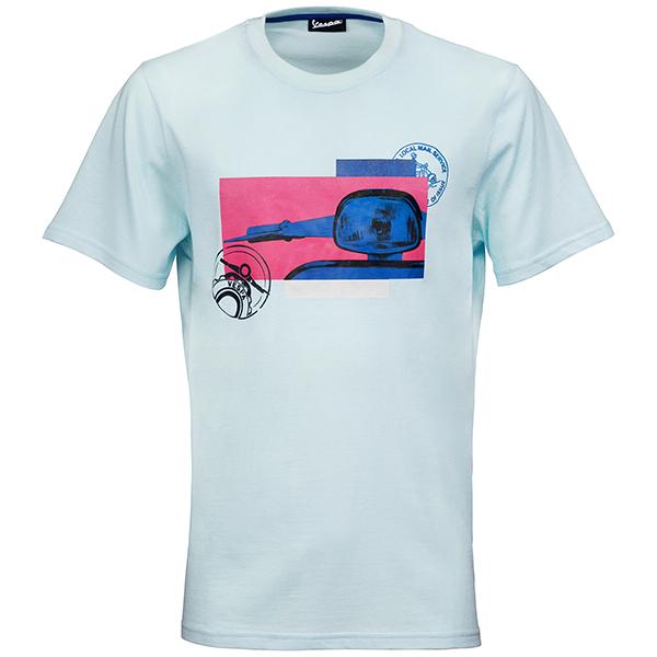 ベスパ オフィシャル Tシャツ-Heritage-(ライトブルー) 22967