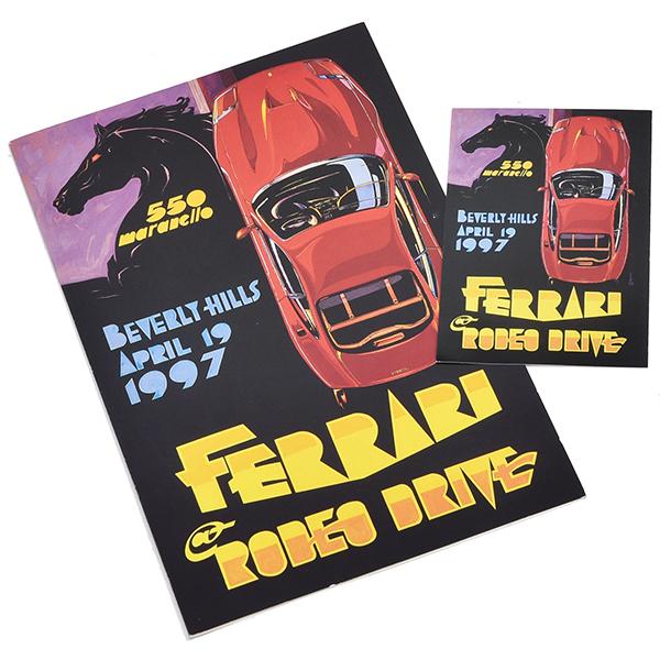 FERRARI at RODEO DRIVE -BEVERLY HILLS ALRIL 19 1997- イベントカード&amp;ステッカー セット 23311