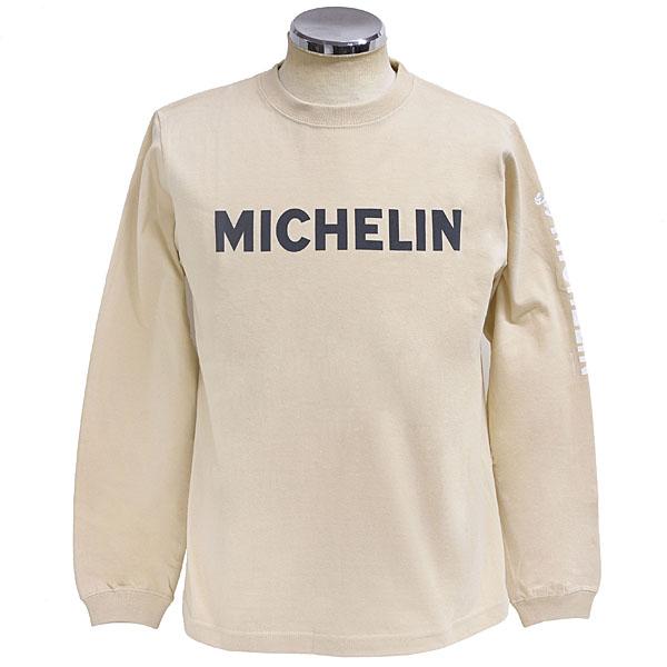 もも ミシュラン（MICHELIN） オフィシャルLS Tシャツ(Logo/サンドベージュ