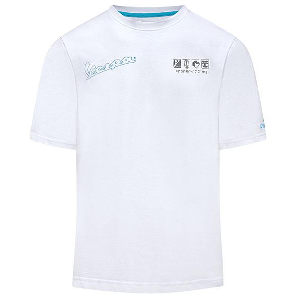 ベスパ ベスパオフィシャルDEC Tシャツ(HOLY WHITE) : イタリア自動車 