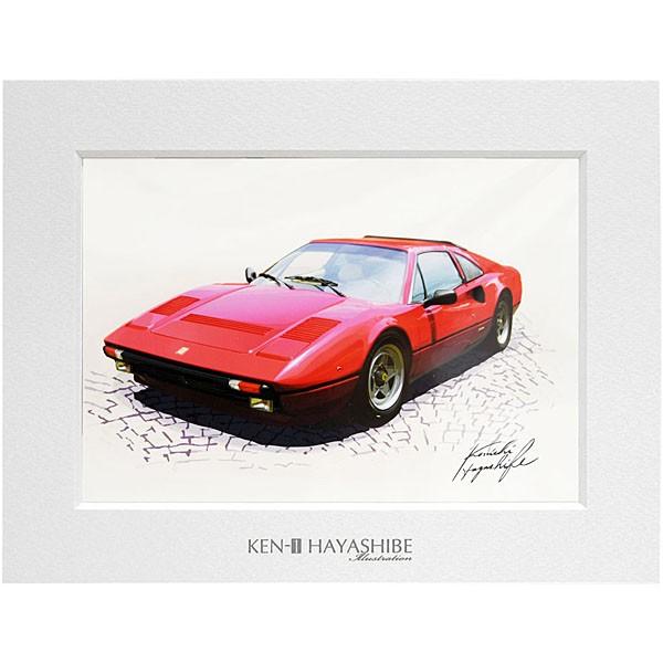 Ferrari（フェラーリ） 308GTBイラストレーション by 林部研一 7388