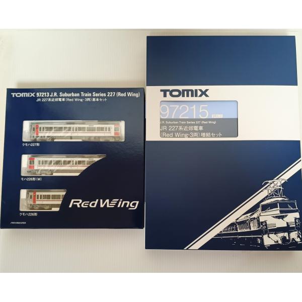 TOMIX 97213 JR 227系近郊電車（Red Wing・3両）基本セット+ 97215 ３両 増結セット　トミックス　Ｎゲージ