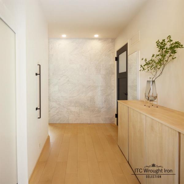 玄関縦手すり KR-6】85cm 玄関手すり アイアン 手すり 黒 おしゃれ 玄関 縦