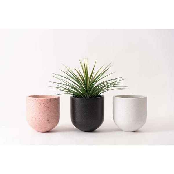 グリーンベースM CLY-35 グリーンベース プランター 植物 植木鉢 植え込み インテリア  リビング アクセント オブジェ デザイン テラゾー ニュアンス シルエット