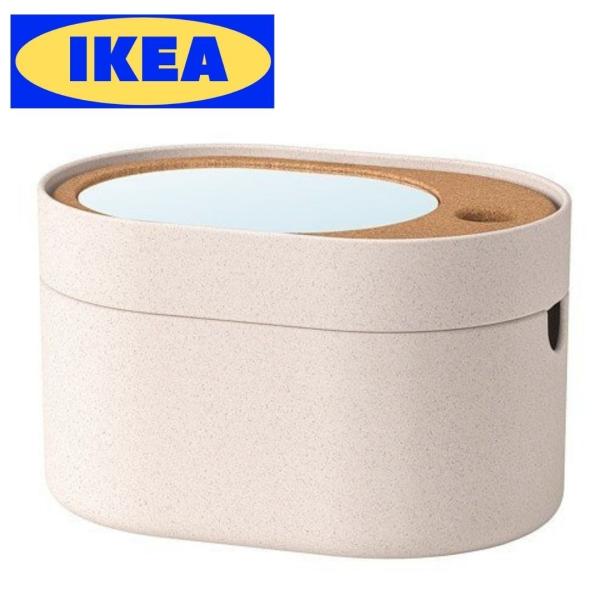イケア（IKEA） SAXBORGA サクスボルガ 収納ボックス ミラー ふた付き