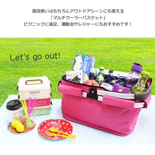 保冷バッグ レジカゴ エコバッグ 買い物かご 折りたたみ おしゃれ ピクニック 保冷 保温 マルチクーラーバスケット L Buyee Buyee 日本の通販商品 オークションの代理入札 代理購入