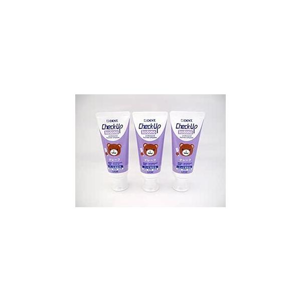 お子さまのむし歯予防にフッ素配合のハミガキフッ素をお口の中により長く留めるための独自処方。フッ素の滞留性を高めるコーティング剤配合プラス電荷をもつカチオン化セルロースが、マイナスのフッ素イオンを静電作用により歯面に引きつけます。フッ素（95...