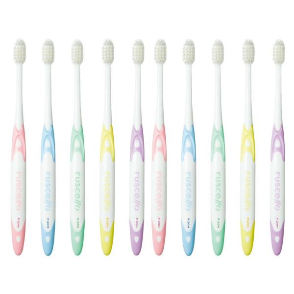 シェロ 歯ブラシ Ｐ−２０Ｍ ピセラ 10本セット　歯科専売　送料無料　■特長成人男性に比べてお口や手が小さい女性のためのコンパクト歯ブラシです。歯周病の予防（M）や歯肉の痛みが強い方（S）など成人女性のために。・ポケットに入りやすい4列植...