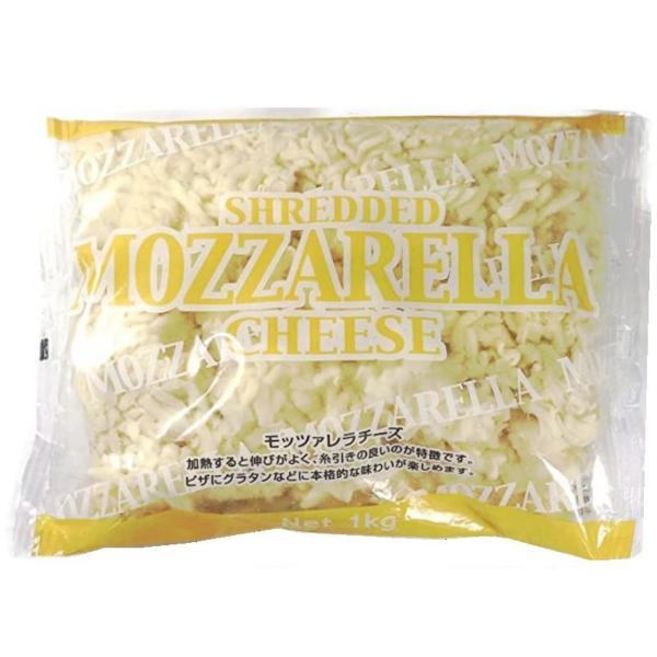 他サイト： （冷蔵品 シュレッド モッツァレラチーズ 1kg）ムラカワ 1000g グラタン リゾット トースト ピザ まろやか コク クリーミー チーズ 大袋 大容量 585018の商品画像