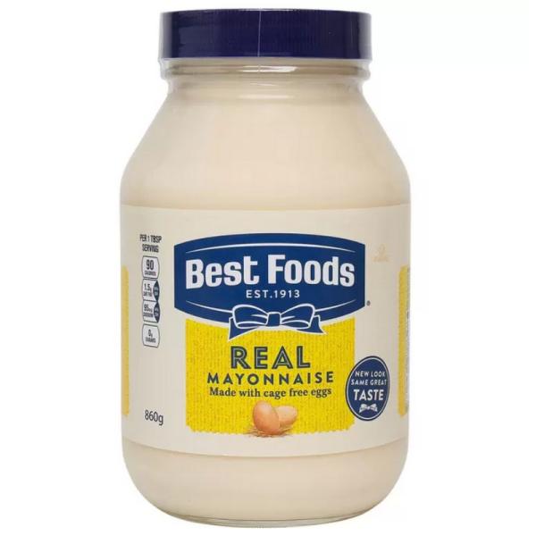 （ベストフーズ リアル マヨネーズ 860g）Best Foods ドレッシング 卵 グルテンフリー 瓶 調味料 ディップ 野菜 玉子 味付け サラダ 528256