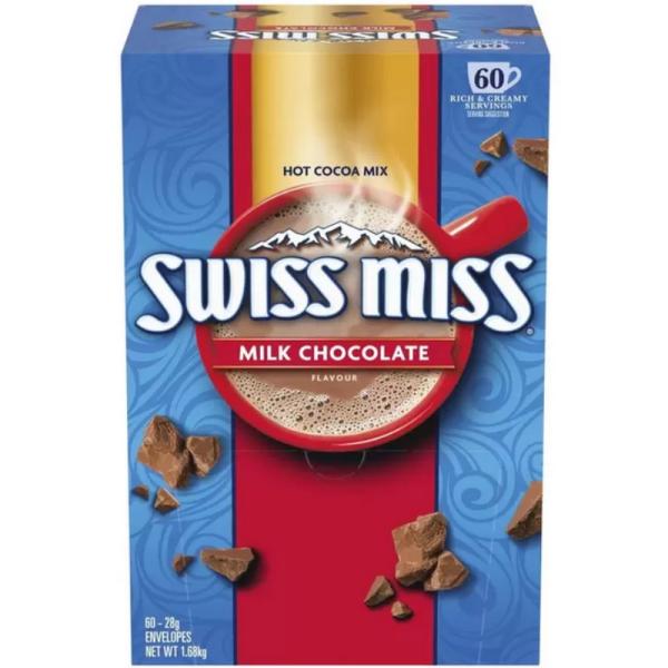 コナグラフーズ スイスミスミルクチョコレートココアConAgraFoodsSwissMiss28g×60袋入り(1680g)0479946 Con Agra Foods Swissmiss Milk Choco Cocoa 1680g(28...