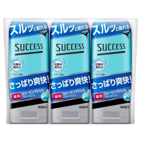 サクセス （サクセス 薬用シェービングジェル フレッシュタイプ 180g×3