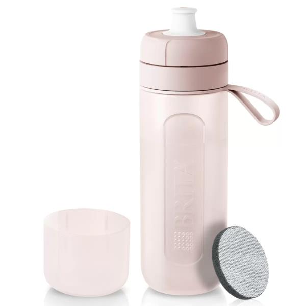 BRITA　ブリタ　ボトル型浄水器　CLASSIC　未使用品+使用品+カートリッジ BRITA（ブリタ） ボトル型浄水器 ピンク 600ml カートリッジ3個付き