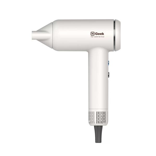 GEEK 大風量 BLDCモーター ヘアドライヤー ホワイト GEK1001WH 小型 超