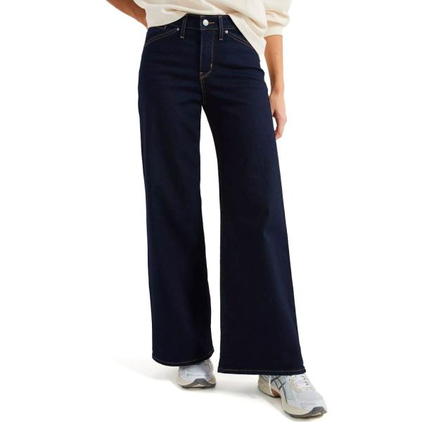 Levi's（リーバイス） 318 SHAPING WIDE LEG Darkest Sky ワイドデニム