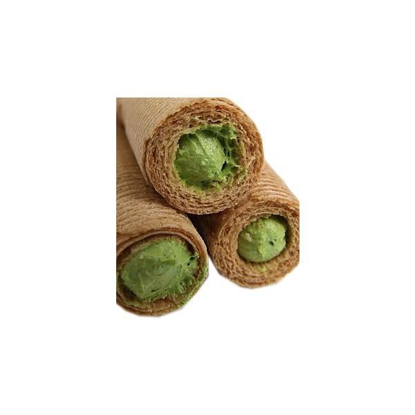 商品発送元：お茶通販　池川園茶舗内容量：16本入りフード・菓子、スイーツ・和菓子、焼き菓子厳選された抹茶で作った抹茶クリームをサクサクとした歯ざわりに焼き上げたロール状の生地の中にいれました。 　　　