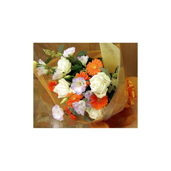 商品発送元：シンコーフラワーセンターフラワー・ガーデニングサイズ : 高さ　70 cm 幅　50 cm使用花材 : バラ・トルコキキョウ・ガーベラ　他