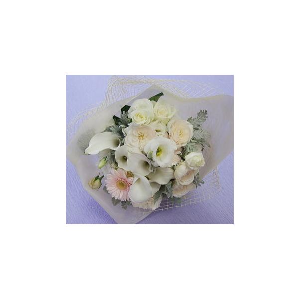 商品発送元：シンコーフラワーセンターフラワー・ガーデニングサイズ : 高さ　30 cm 幅　25 cm使用花材 : カラー・バラ・ガ−べラ・ダスティーミラー　他