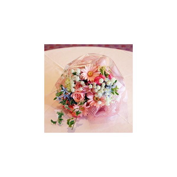 商品発送元：シンコーフラワーセンターフラワー・ガーデニングサイズ : 高さ　40 cm 幅　25 cm使用花材 : バラ・ブルースター・ガーベラ・レースフラワー　他