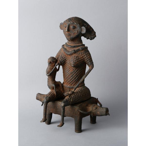 インド　真鍮像　アンティーク 真鍮像 シヴァ インド IAS-36 | Statue/彫像/金属像/置物,インド